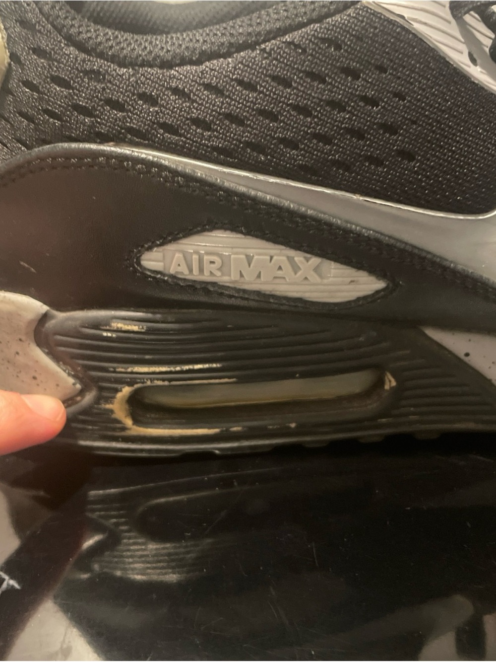 Nike Men’s Air Max 90 Black Size 10.5 - Picture 5 of 8